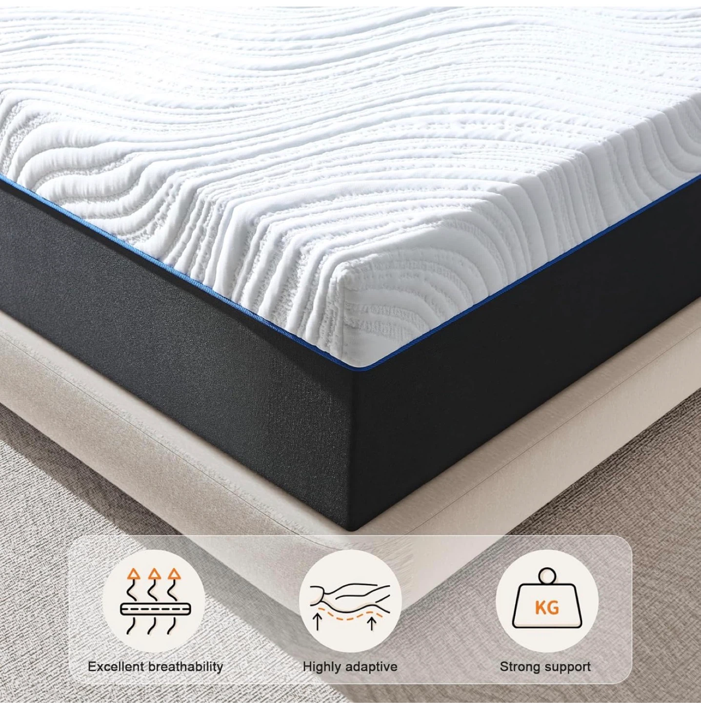 10” Full size Memory Foam Mattress - BARELY USED - photo 4
