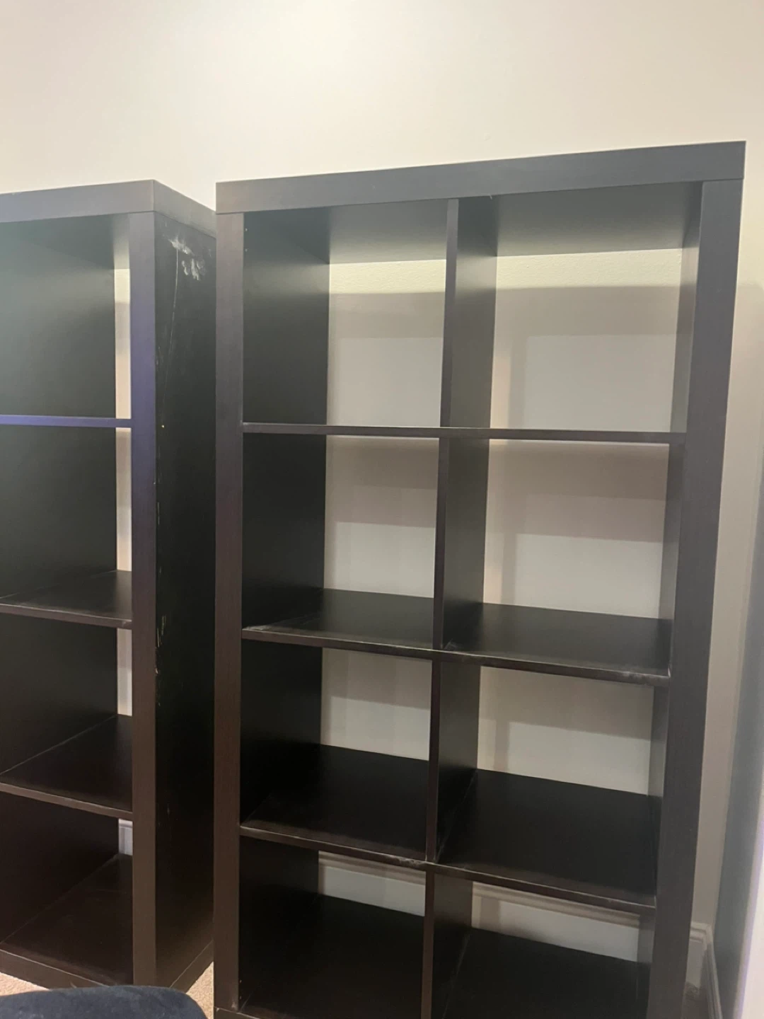 Dark Brown Cube Storage Shelf Unit