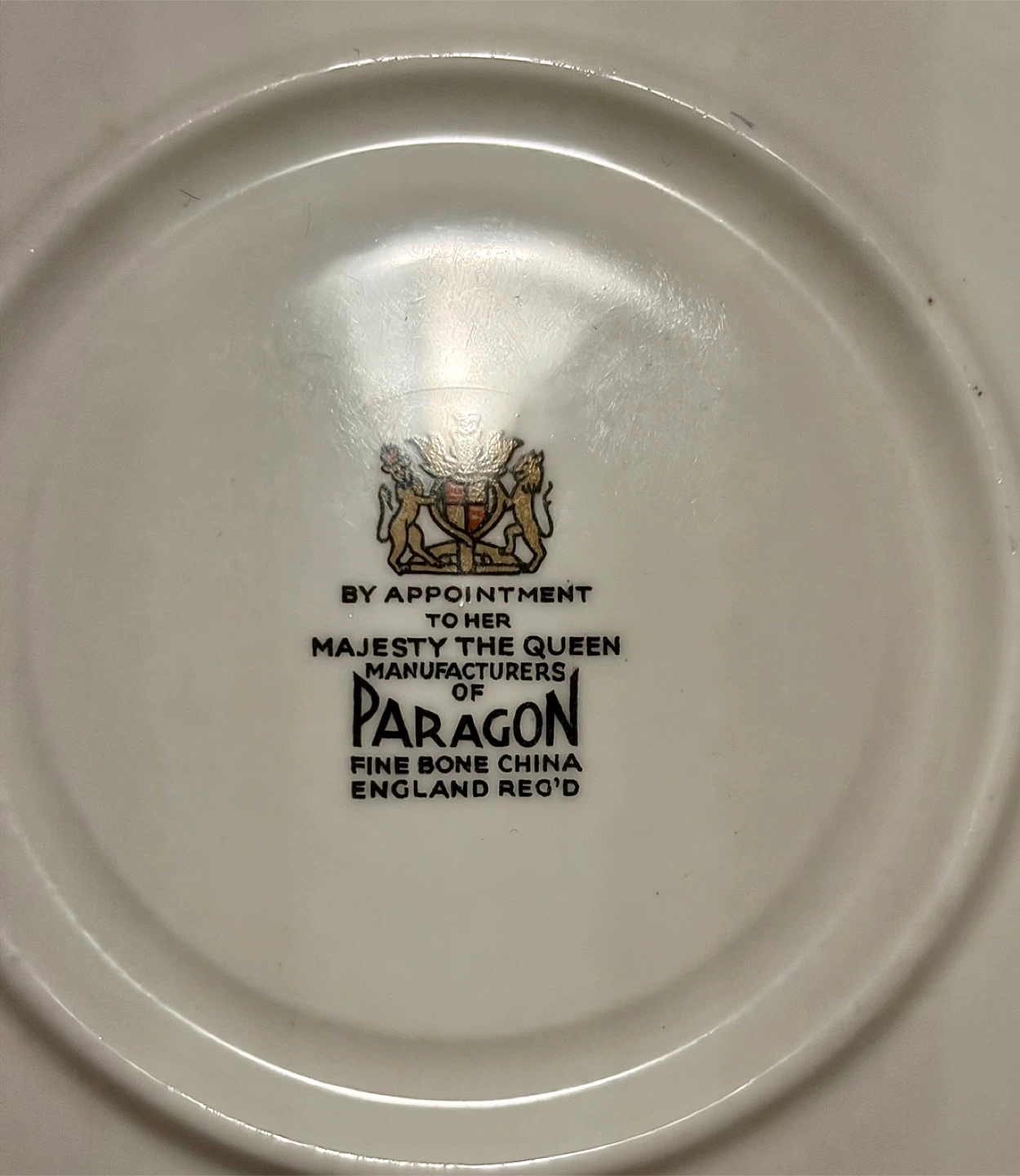 Paragon Bone China Teacup Saucer Queen England Rose - photo 5