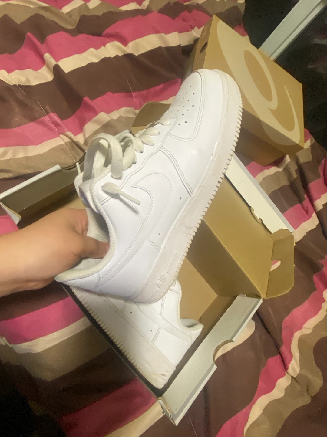 Nike Air Force 1 Men's White Sneakers - photo 5