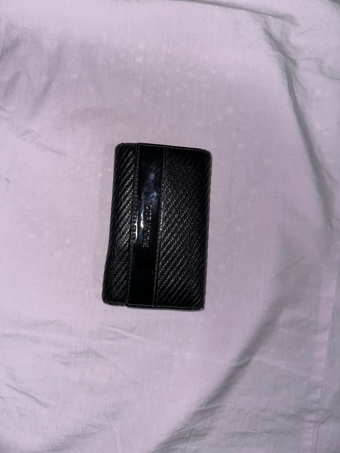 Dior Black Leather Key Holder