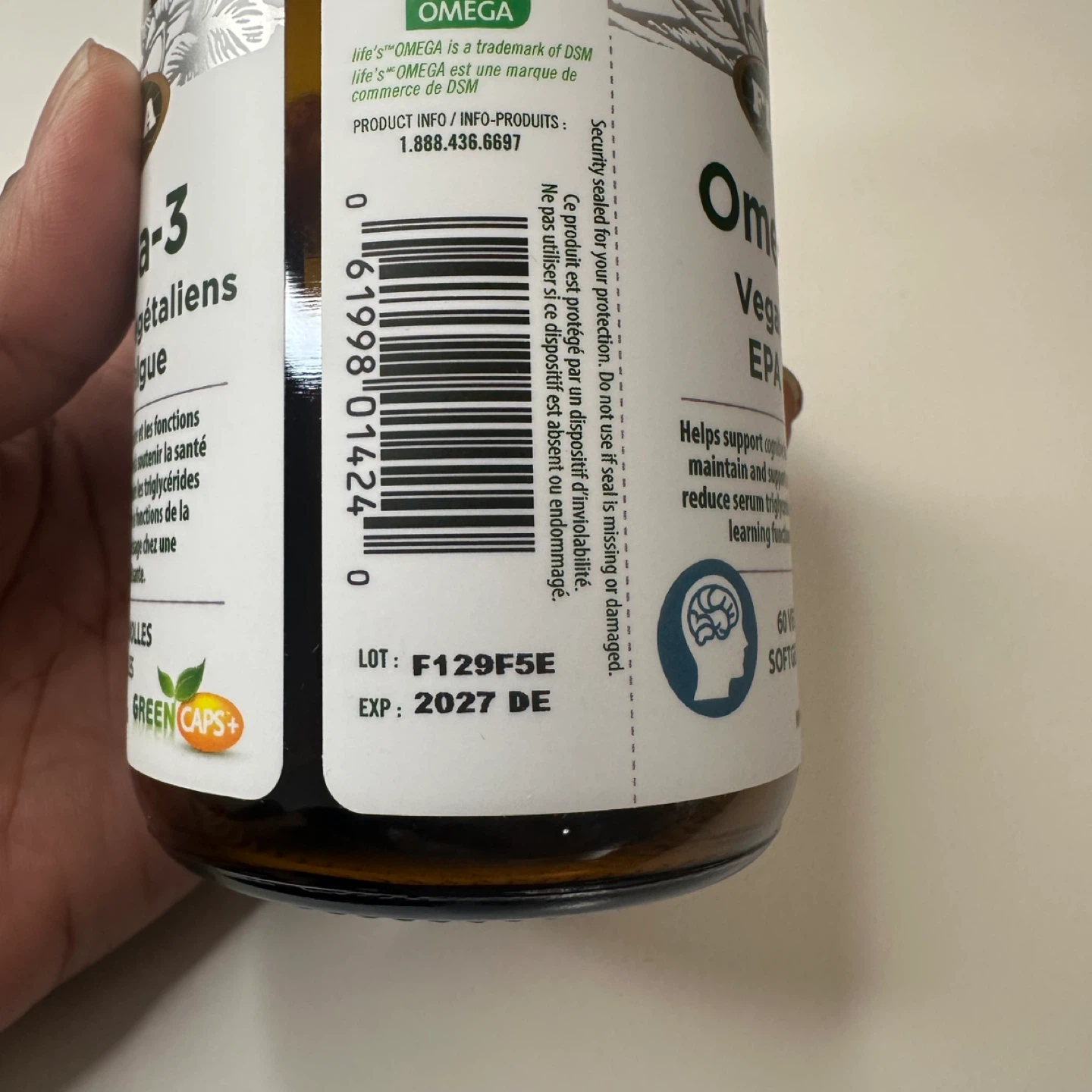Omega-3 Vegan Algae EPA & DHA - BRAND NEW, UNOPENED - photo 3