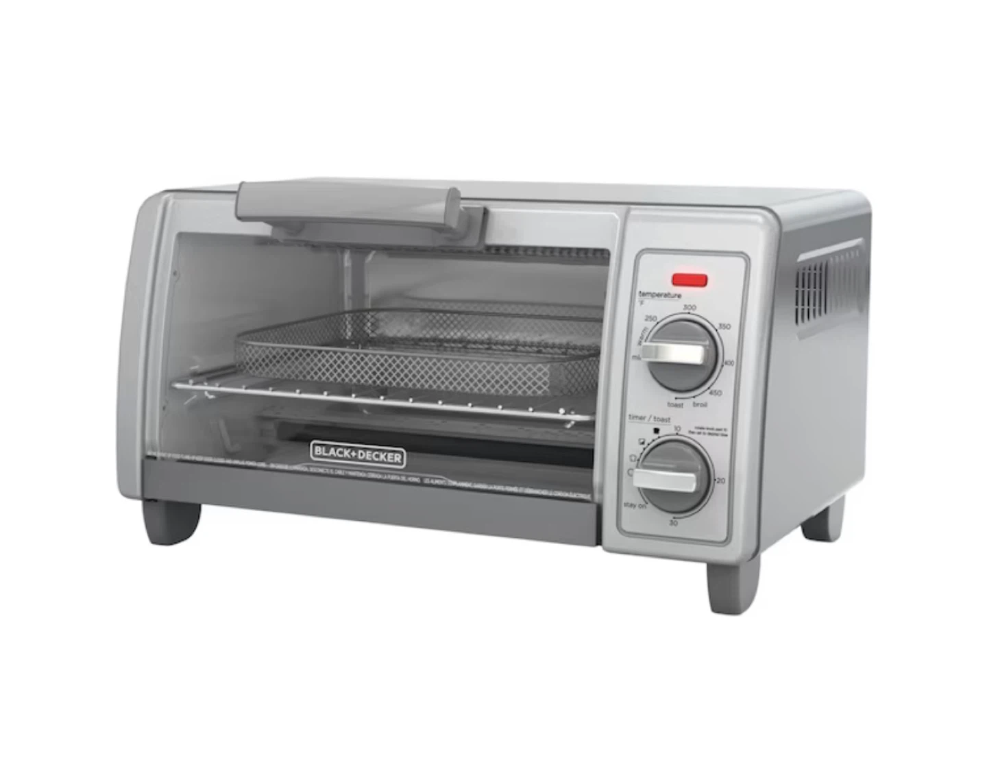 BLACK+DECKER 4-Slice Stainless Steel Toaster Oven