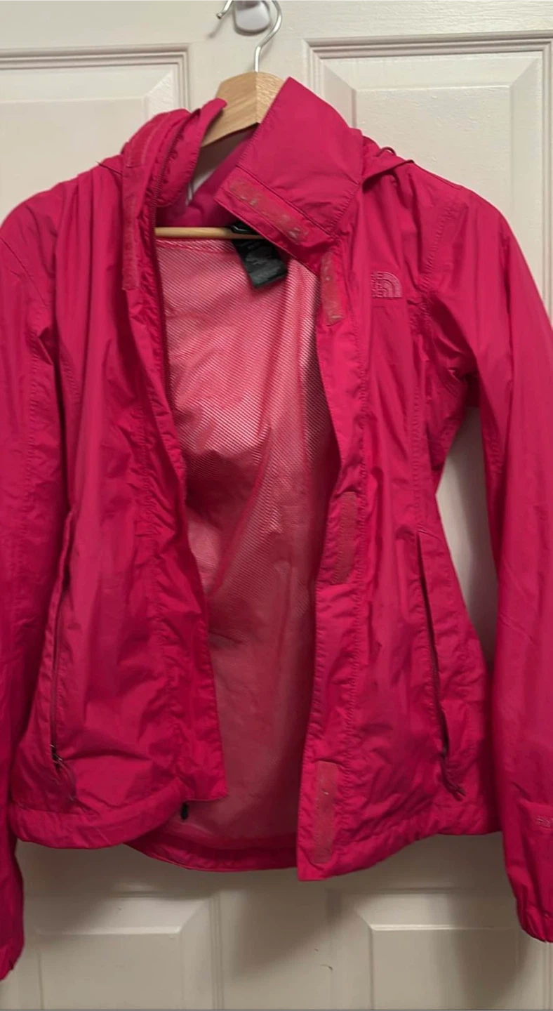 Women size Xs The North Face Pink Hooded Jacket