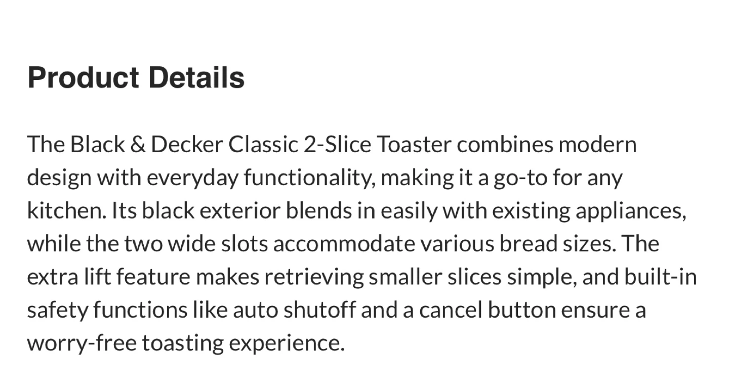 Black & Decker Classic 2-Slice Toaster - photo 2
