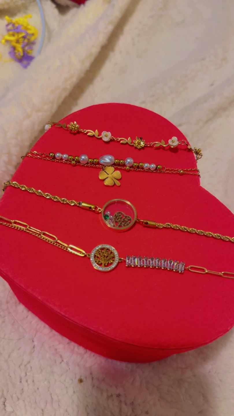 Set of 4 Gold-Tone Bracelets
