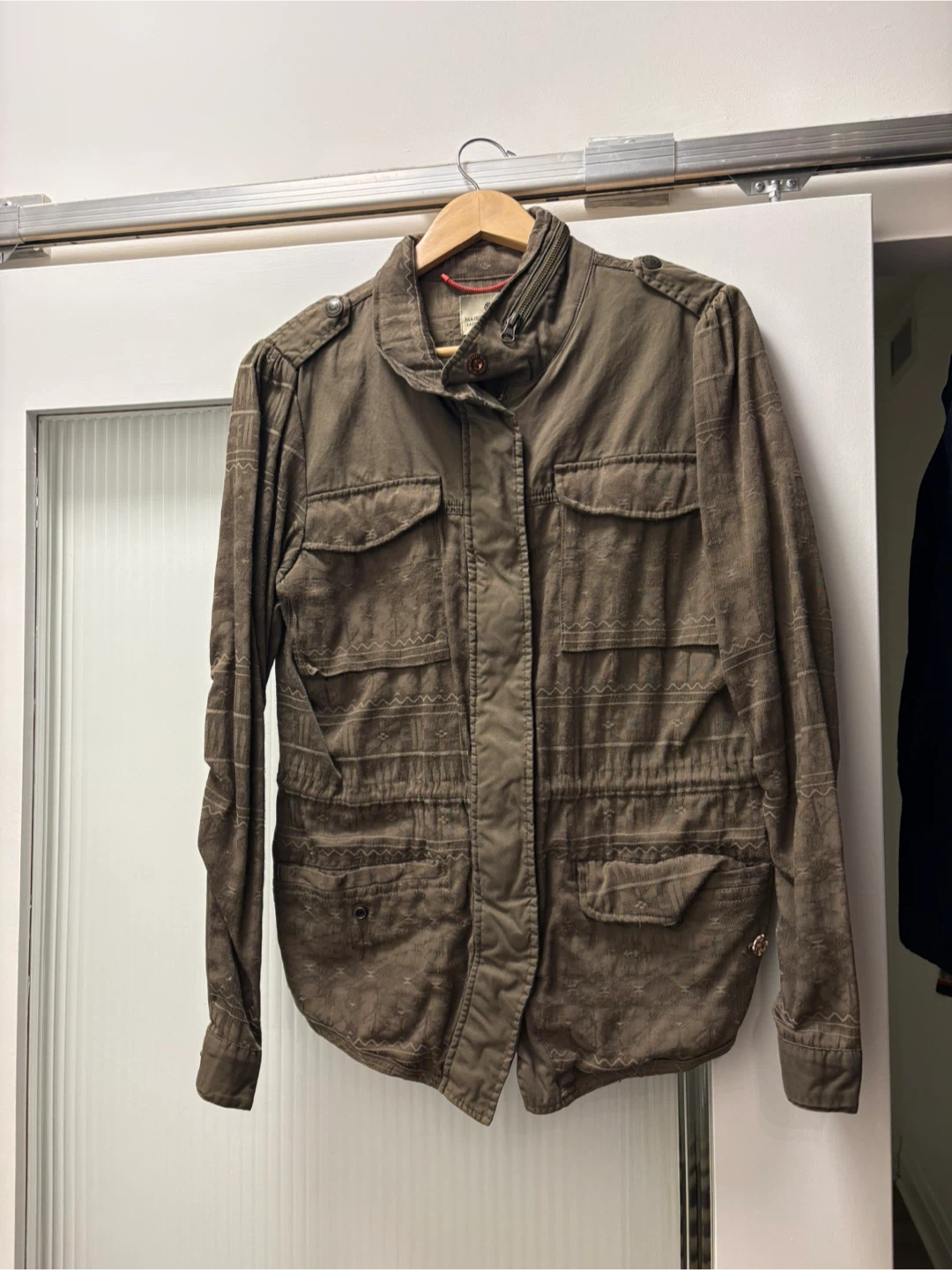 Maison Scotch Patterned Utility Jacket