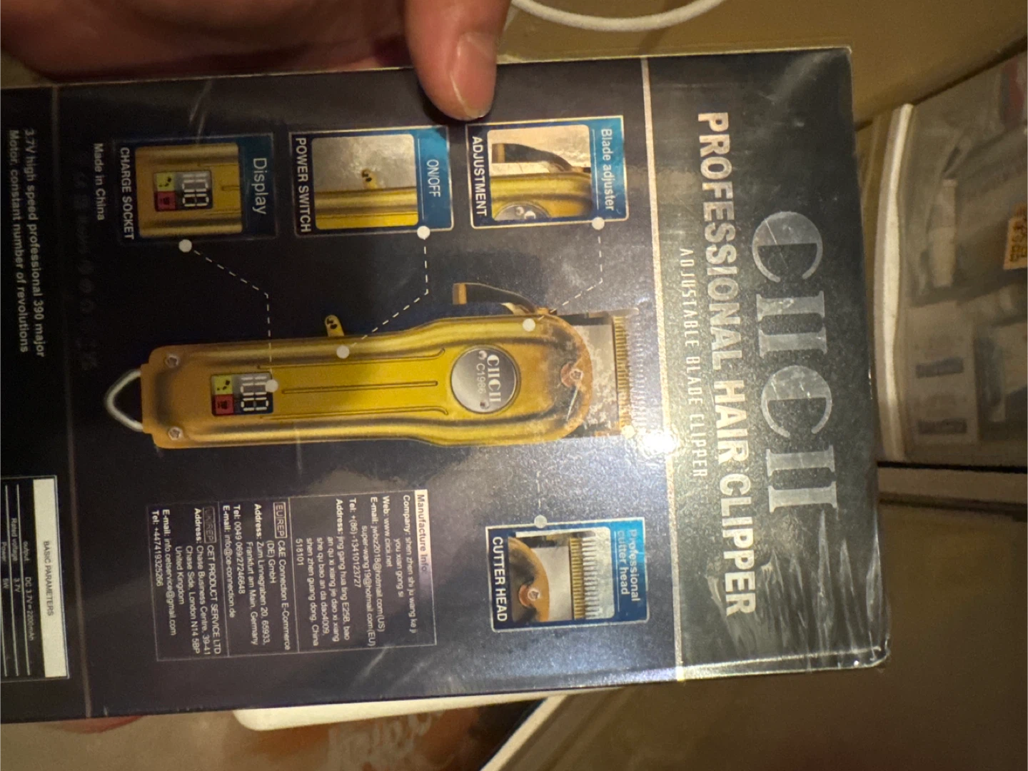 Professional Hair Clipper Cici Adjustable Blade M - photo 2