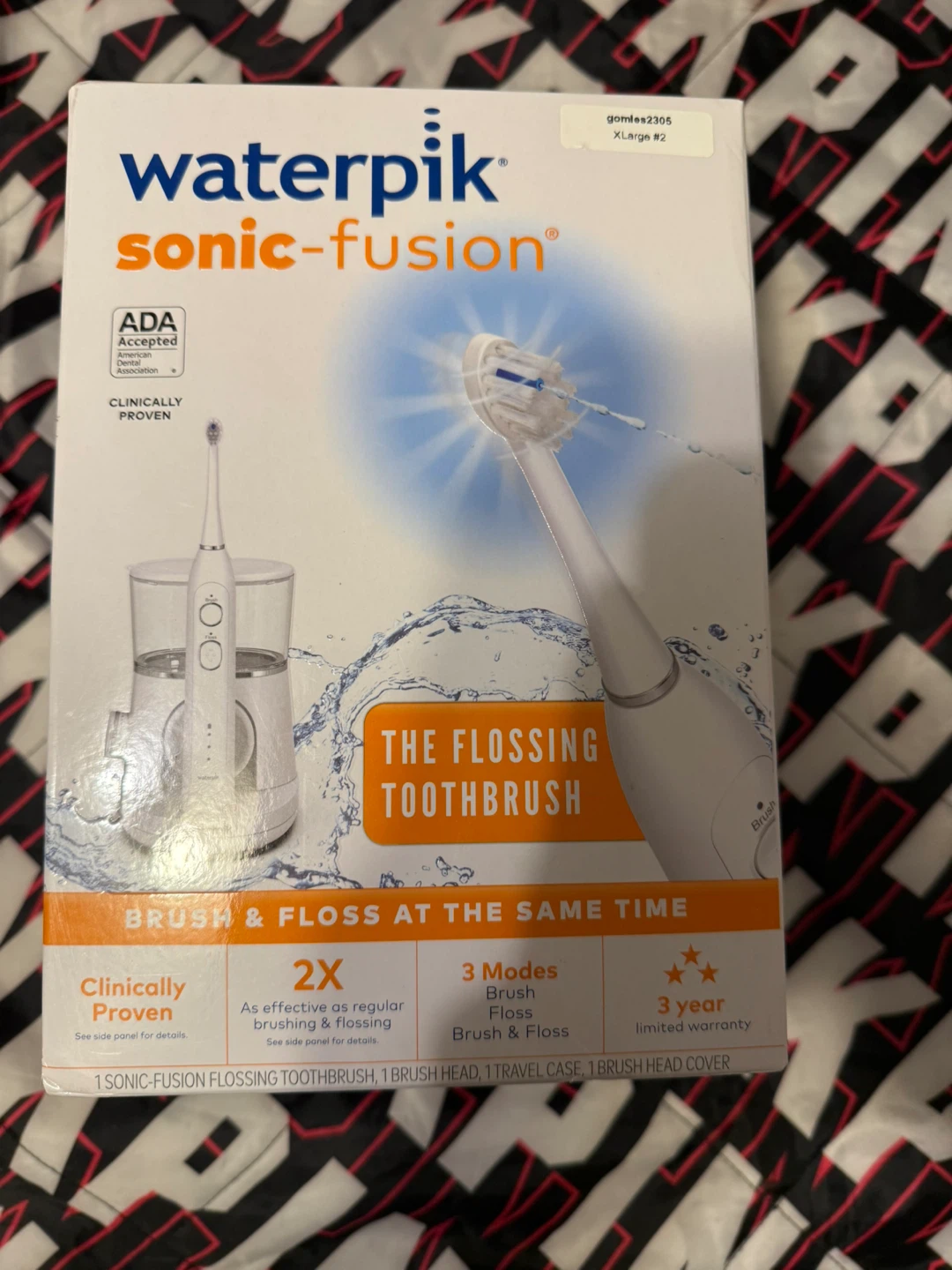 Waterpik Sonic-Fusion Flossing Toothbrush Classic White