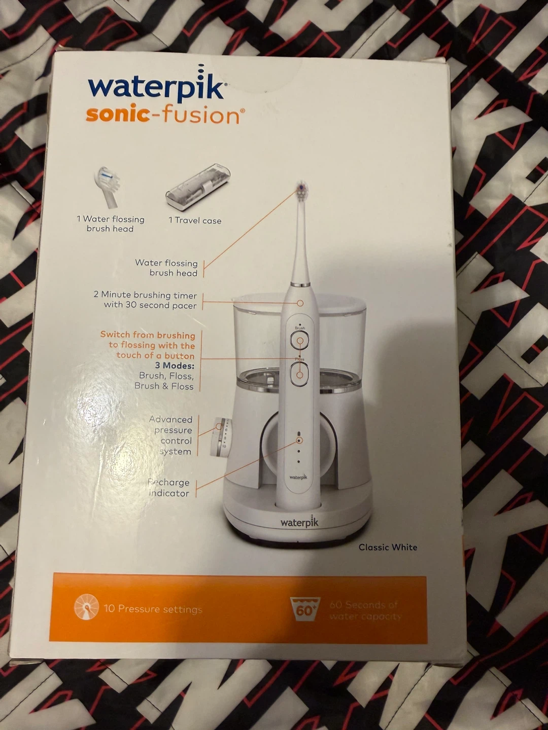 Waterpik Sonic-Fusion Flossing Toothbrush Classic White - photo 3