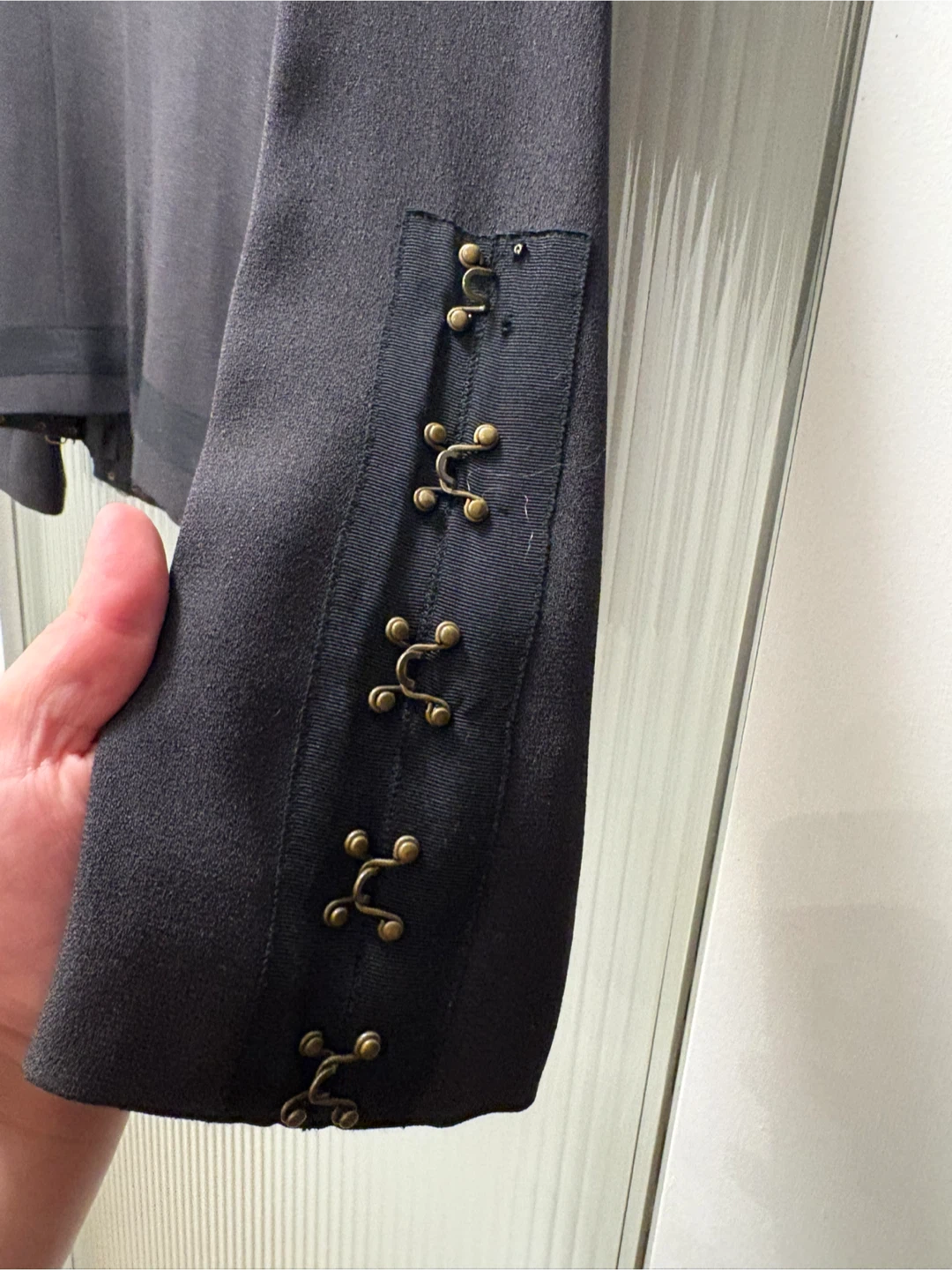 Zelda Vintage Black Hook Closure Blazer - photo 2