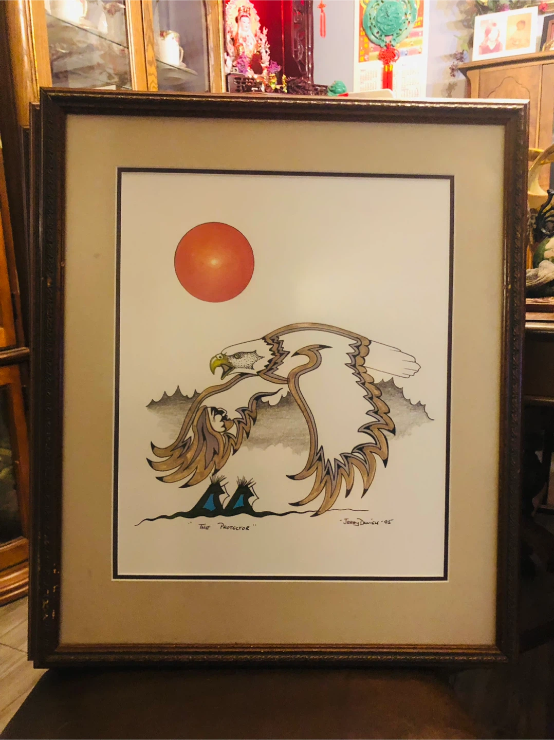 The Protector Framed Art by Jerry Daniels - 1995