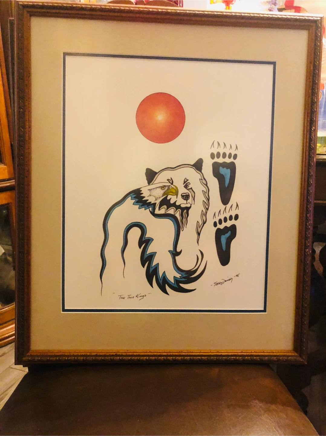 Framed Artwork "The Two Kings" by Jerry Daniels