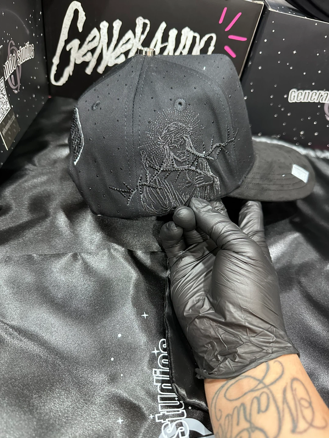 Generando Studios Black Embroidered Trucker Hat - photo 4