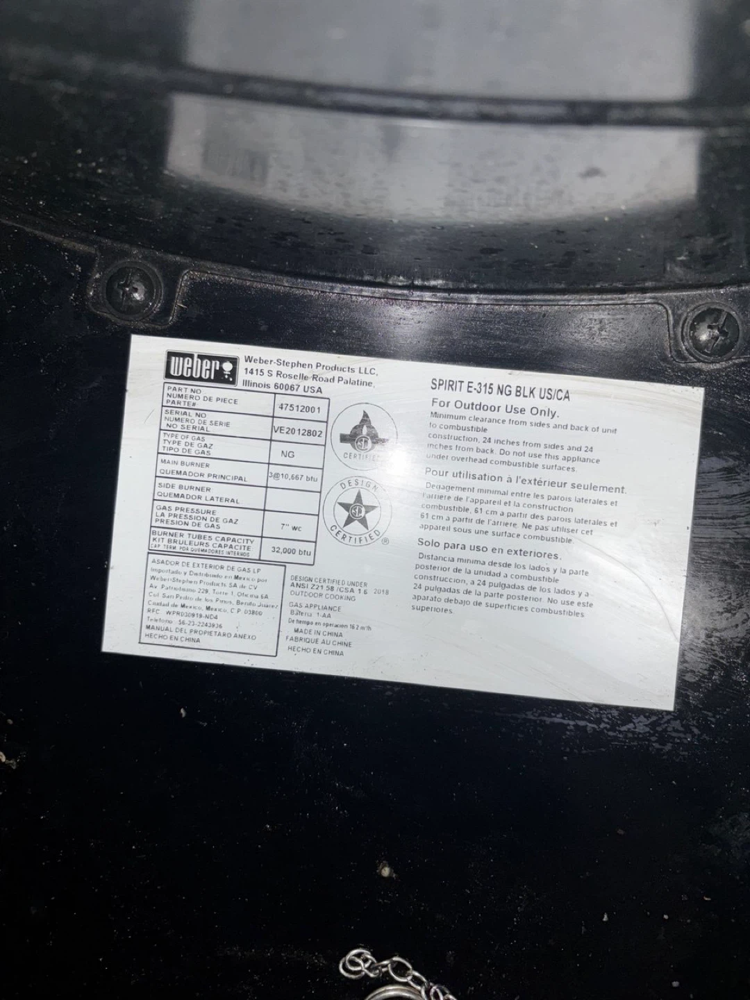 Weber Spirit E-315 NG BBQ - photo 3