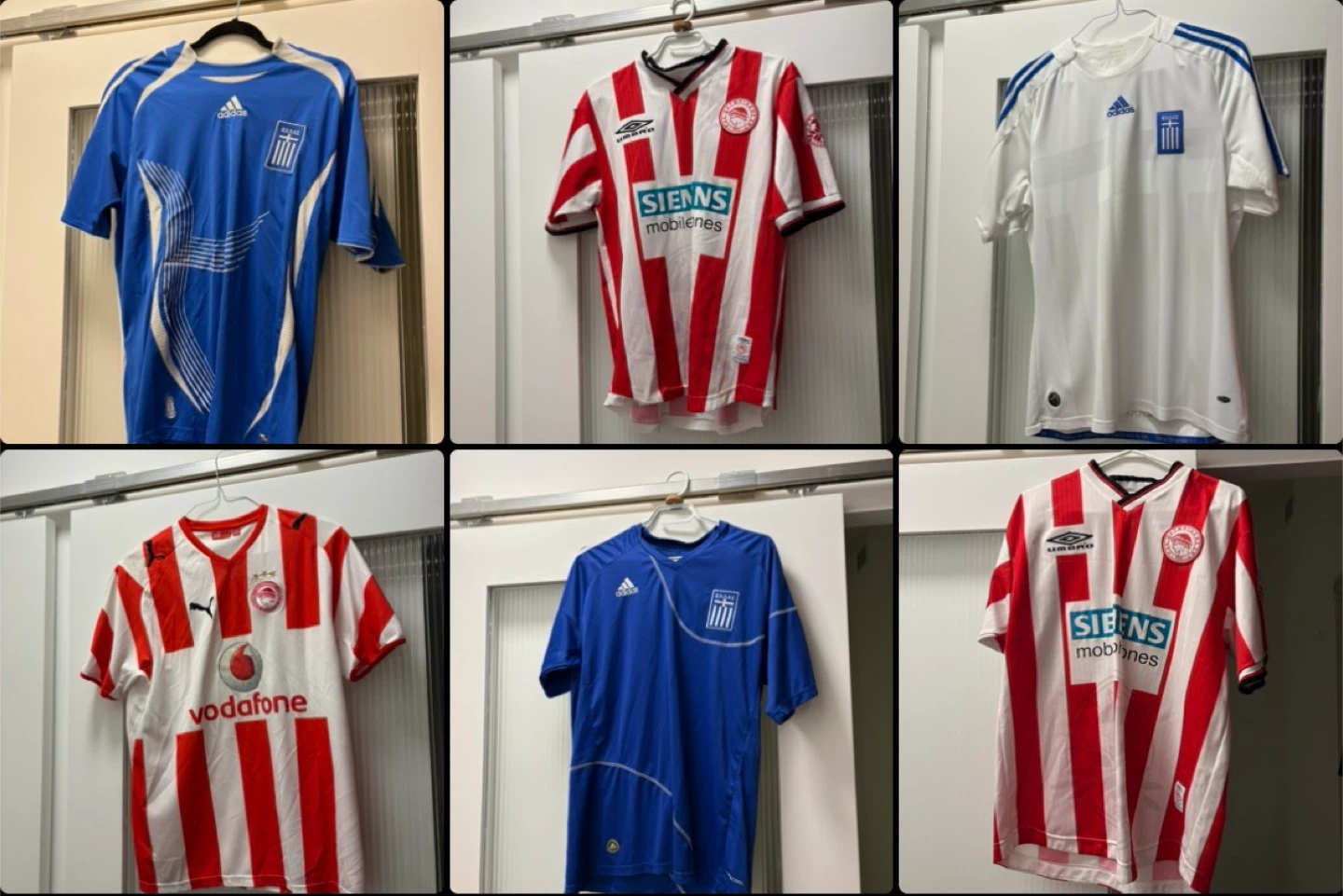 Greece & Olympiacos Jersey Bundle (6 Pieces)