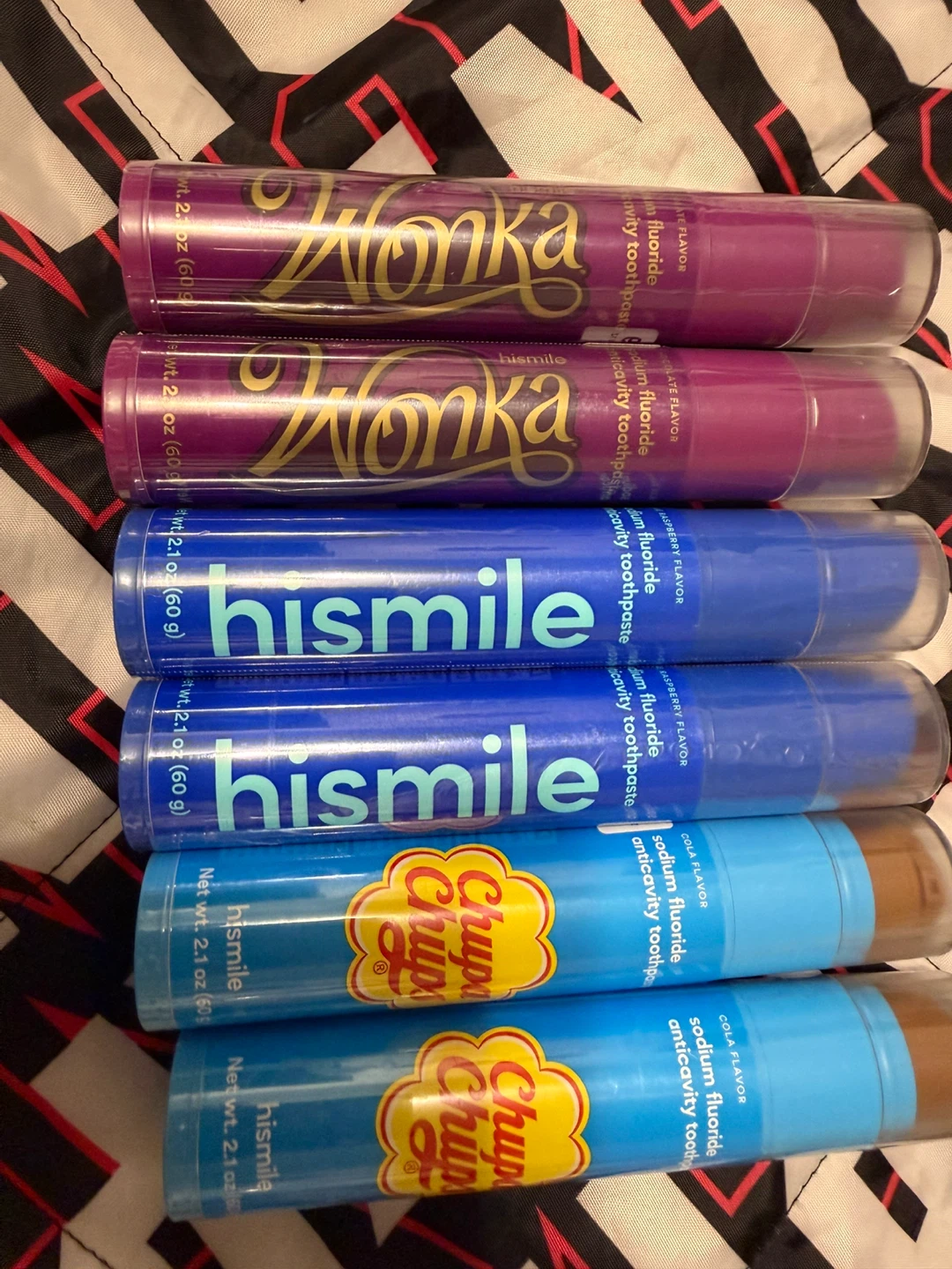 Hismile Toothpaste - Wonka, Chupa Chups, Hismile Flavors