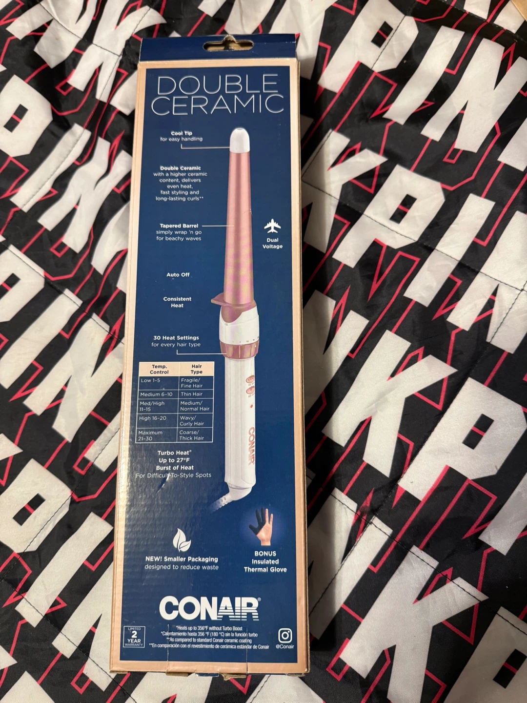 Conair Double Ceramic 1 1/4" - 3/4" Tapered Wand - photo 2