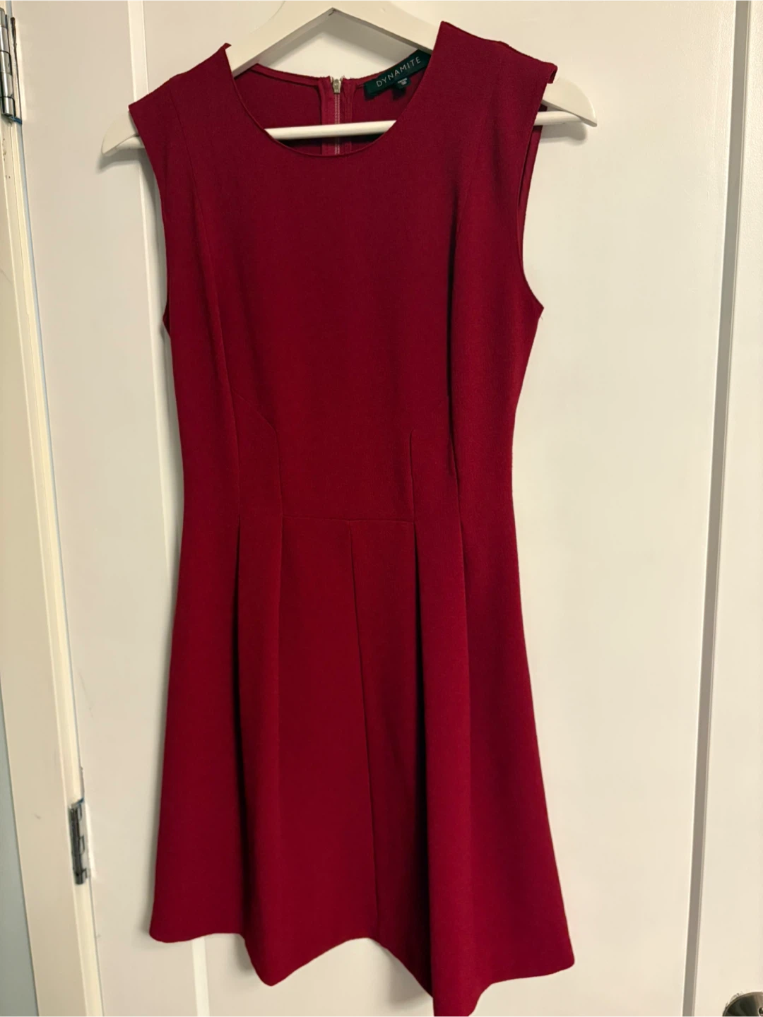 Dynamite Red Sleeveless Fit and Flare Dress - XS