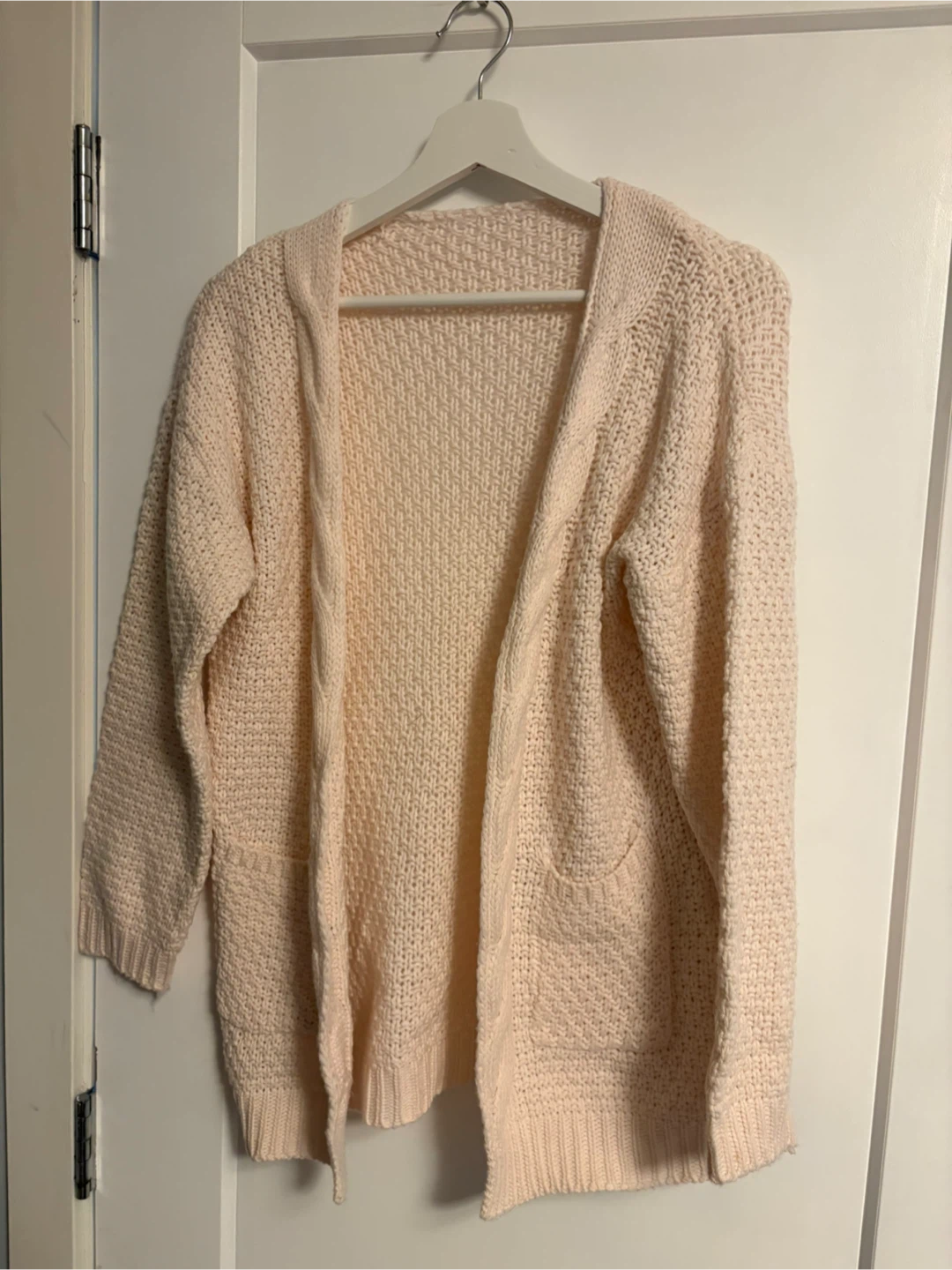Women's light  Pink Knit Cardigan