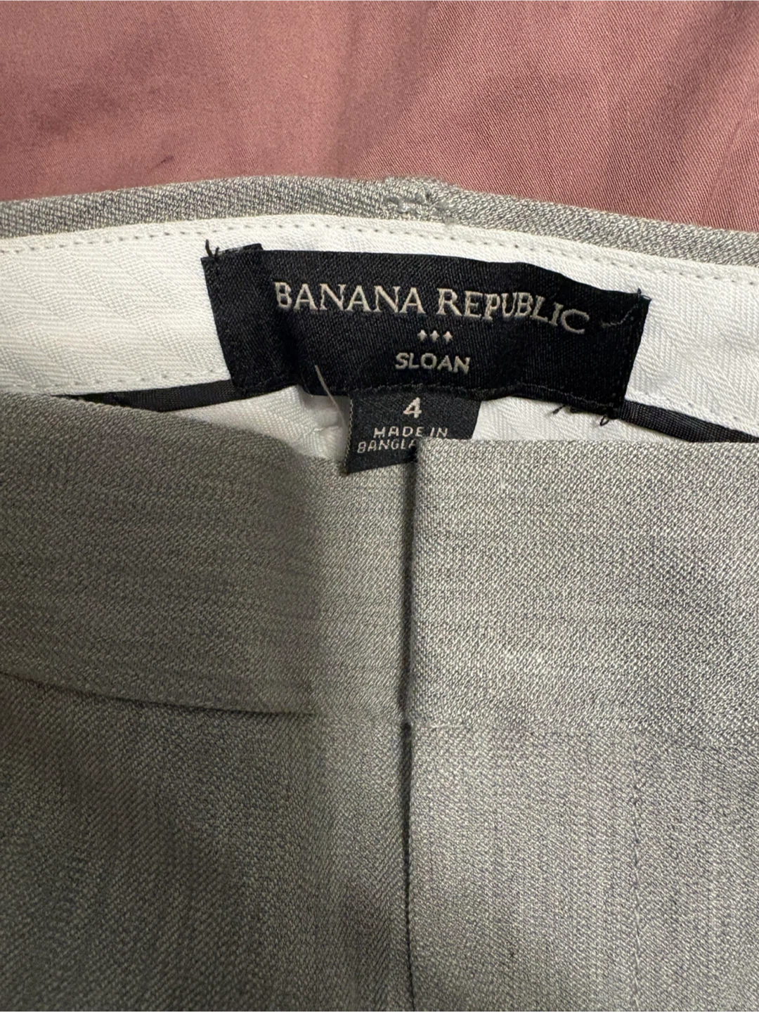 Banana Republic Sloan Grey Dress Pants Size 4 - photo 2
