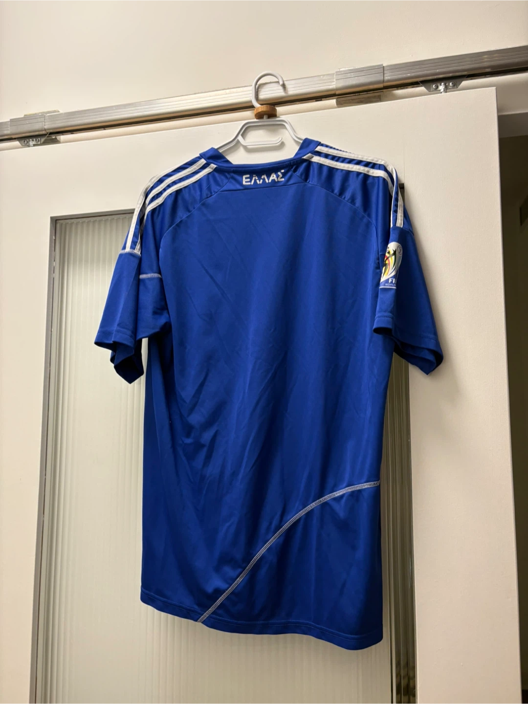 Greece 2010 World Cup Adidas Jersey Blue - photo 2