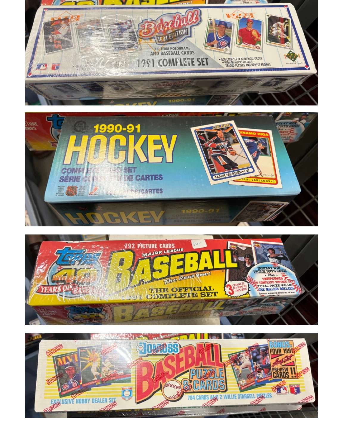 Vintage Sports Card Collection Bundle 1990–1992 Complete Sets - photo 2