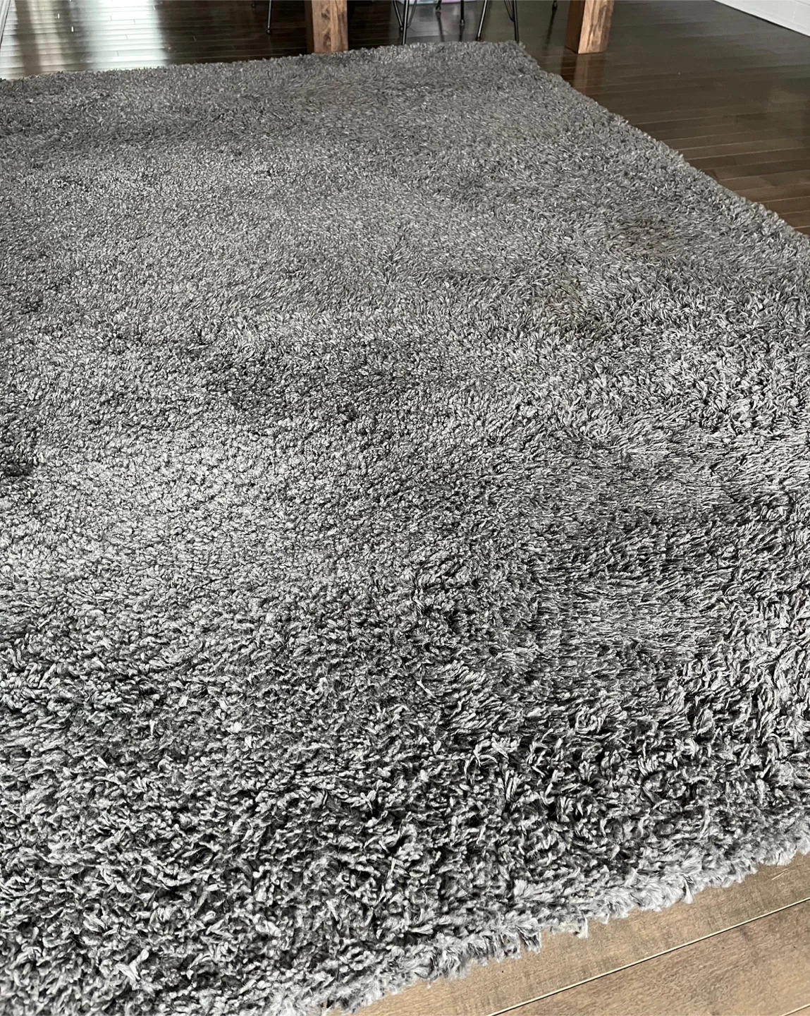 Gray Shag Area Rug