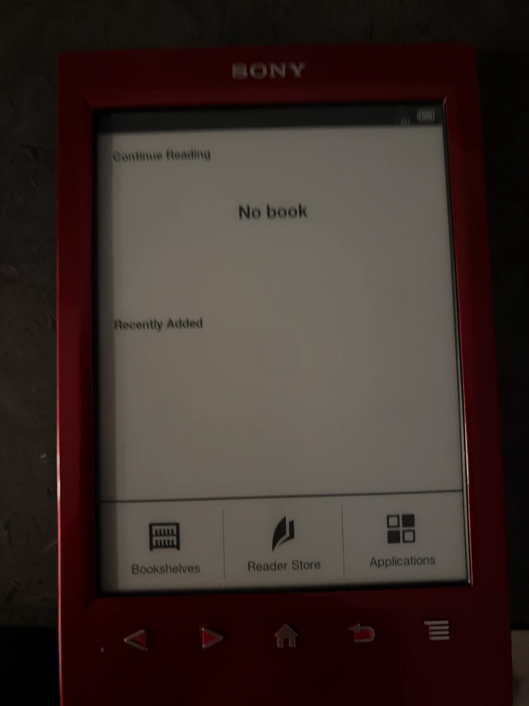 Sony e-reader