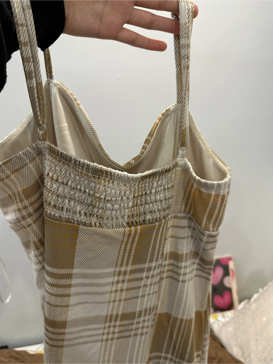 Aeropostale Plaid Spaghetti Strap Dress - M - photo 3