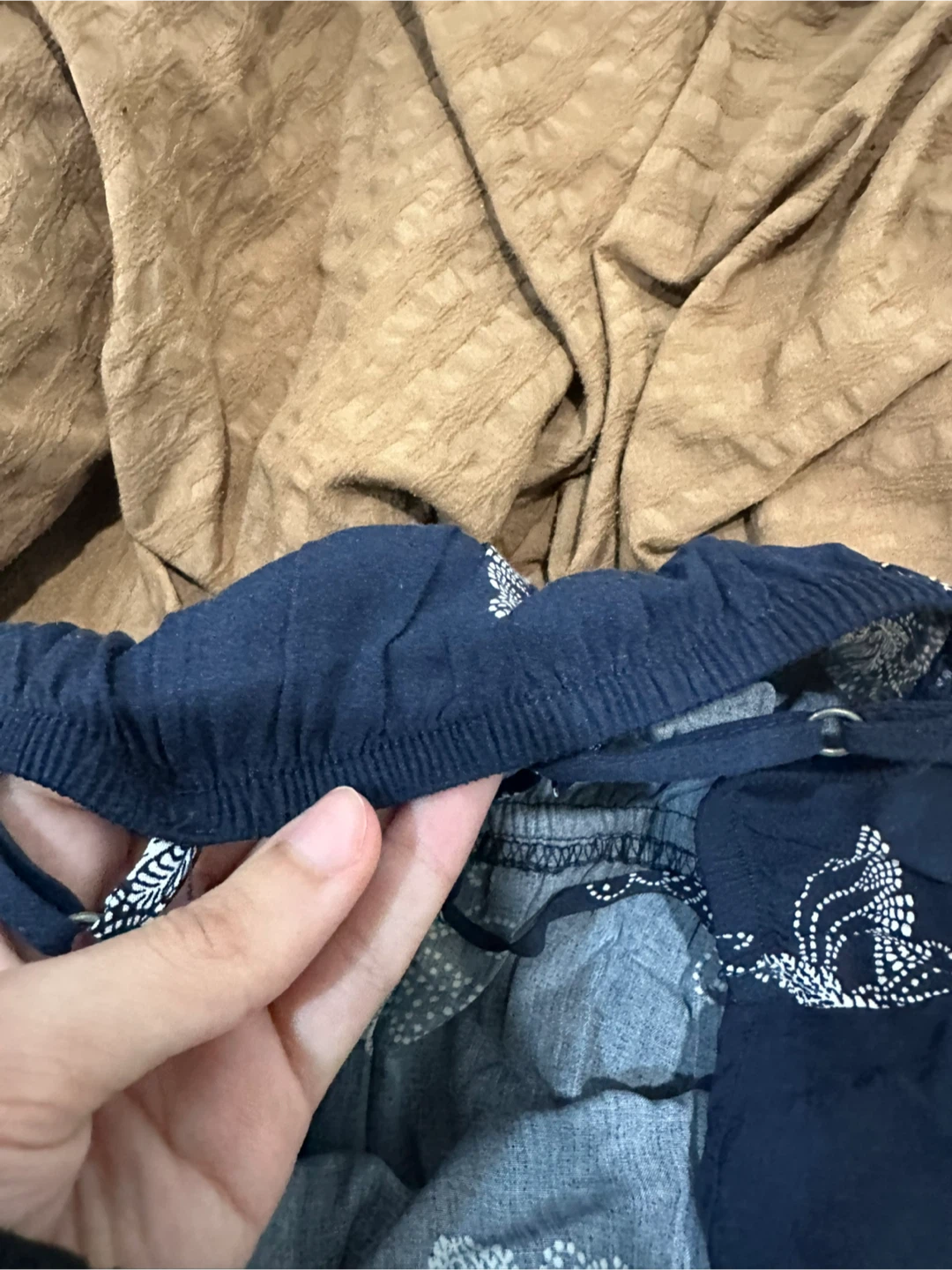 Navy Blue Butterfly Print Dress - photo 5