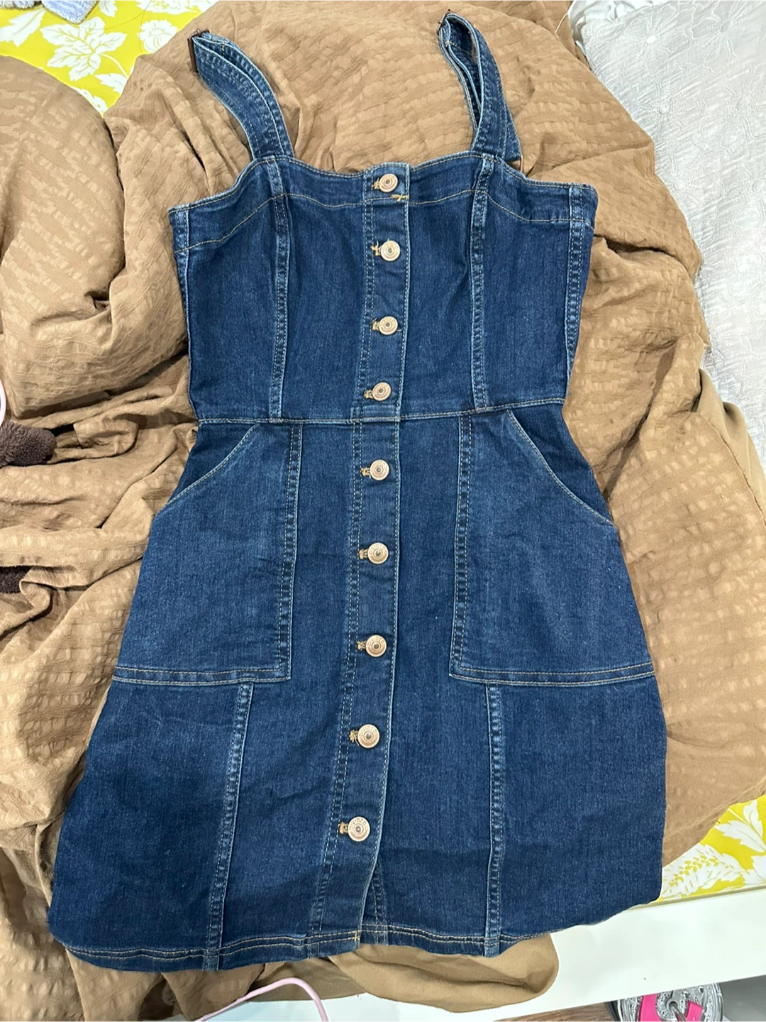 Denim Pinafore Dress