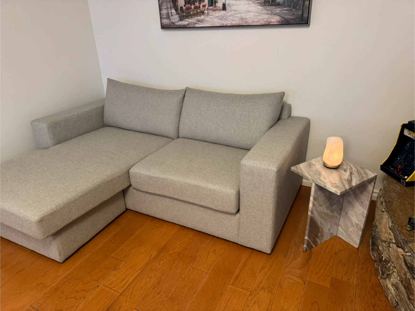 Grey Sectional Sofa with Ottoman - photo 2