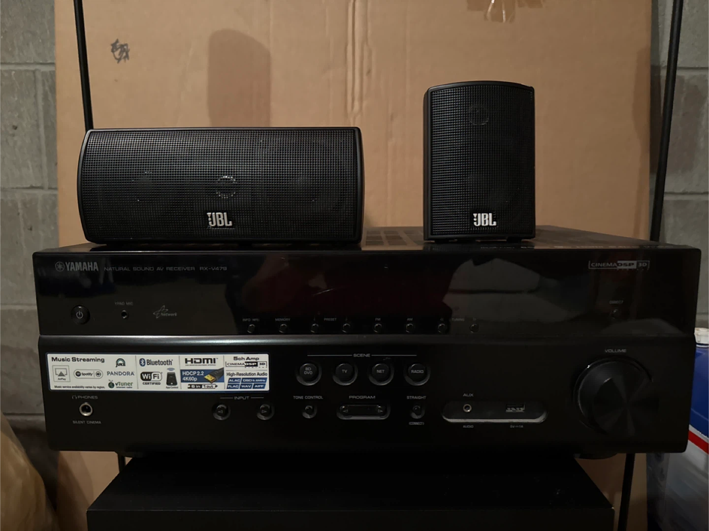 Yamaha RX-V479 AV Receiver with JBL Speakers and Subwoofer - photo 2