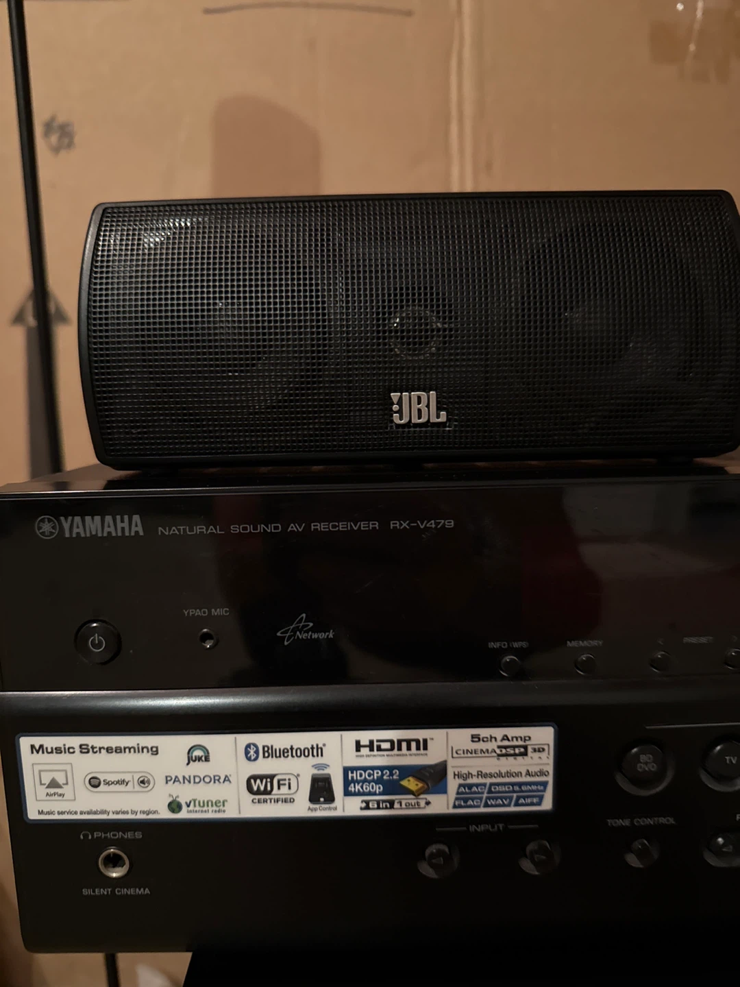 Yamaha RX-V479 AV Receiver with JBL Speakers and Subwoofer - photo 4