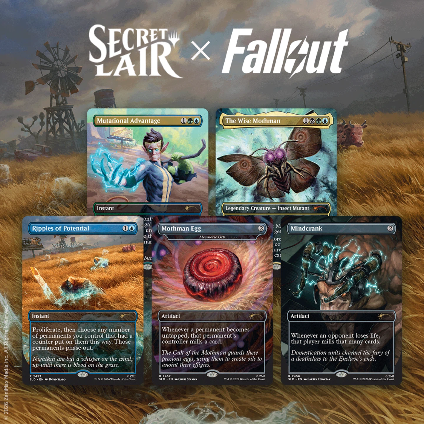 Magic The Gathering Secret Lair Fallout RAD SUPERDROP Card Lot - photo 4