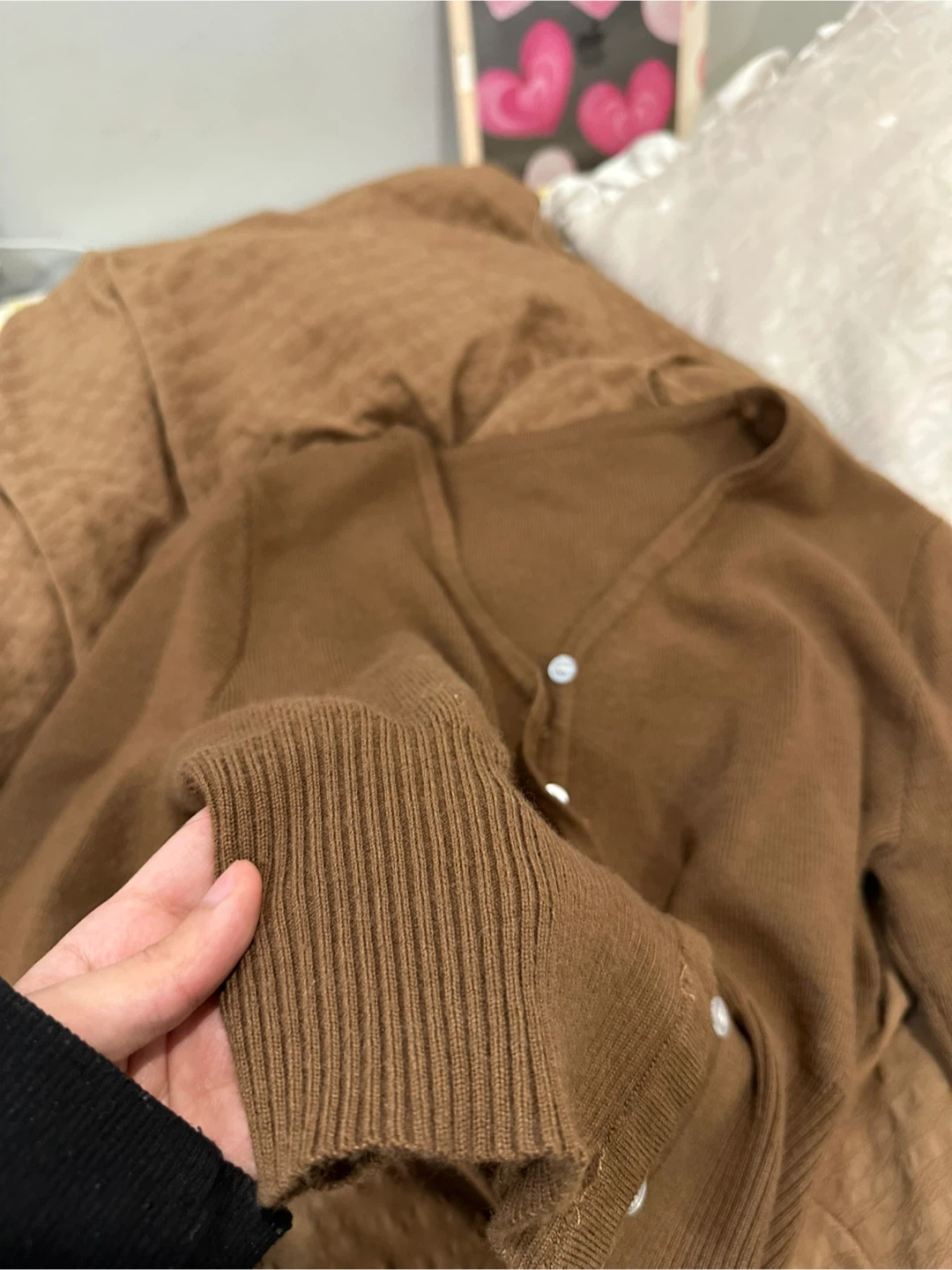 Brown Button-Up Cardigan - photo 3
