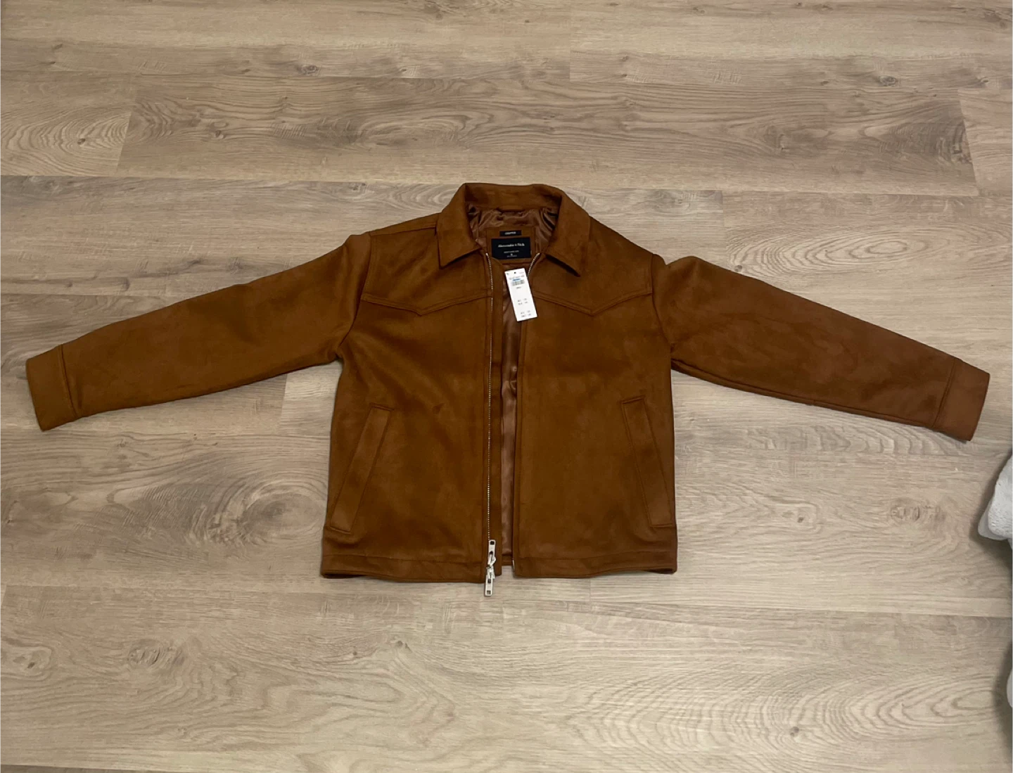 Abercrombie & Fitch Men’s Easy Vegan Suede Zip Jacket - photo 4