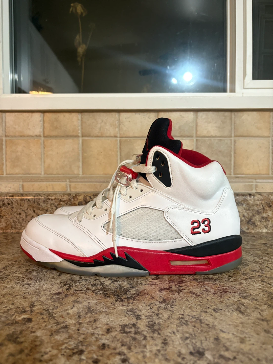 Air Jordan 5 Retro "23" White Red Black - photo 3