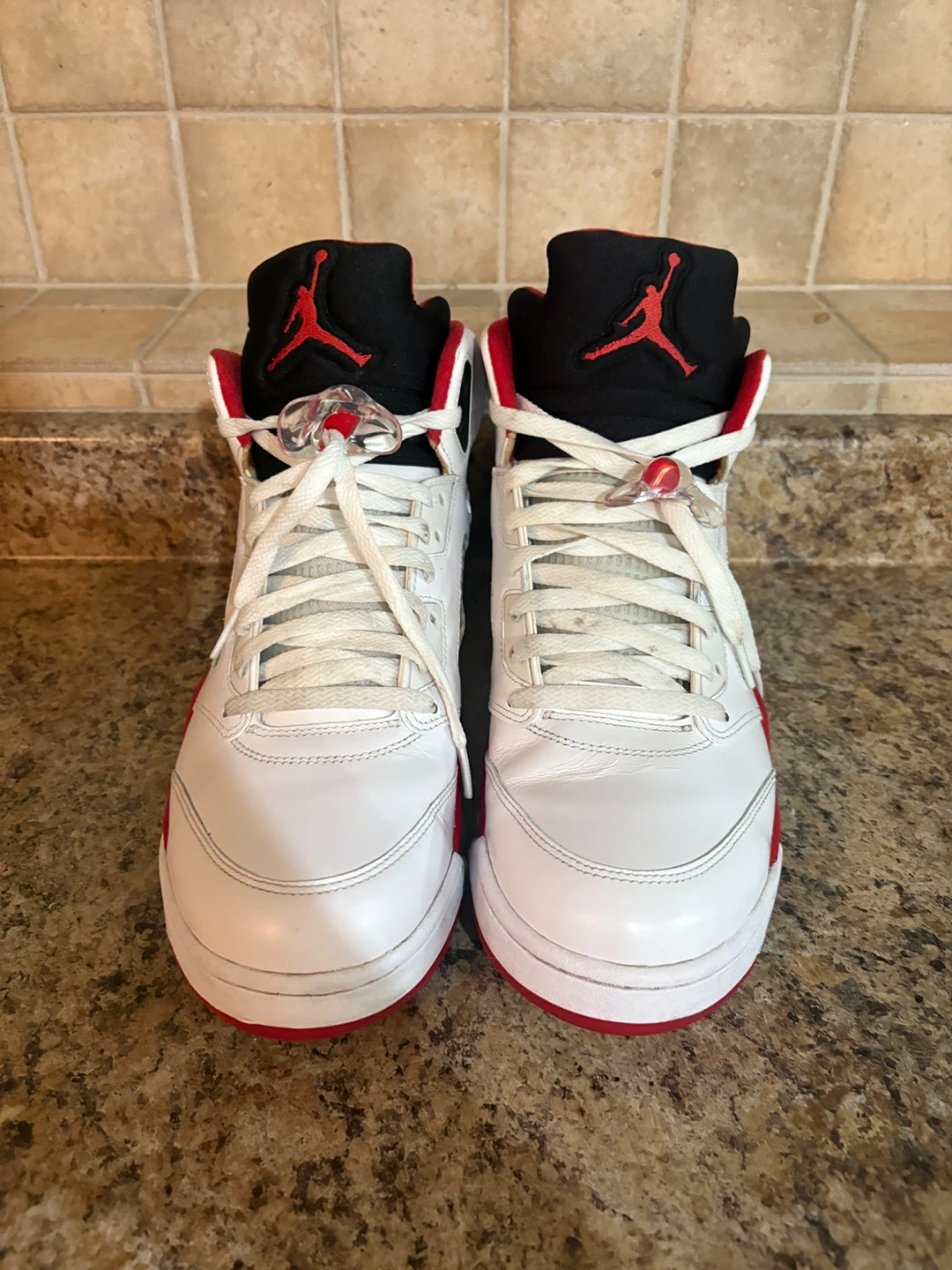 Air Jordan 5 Retro "23" White Red Black - photo 4