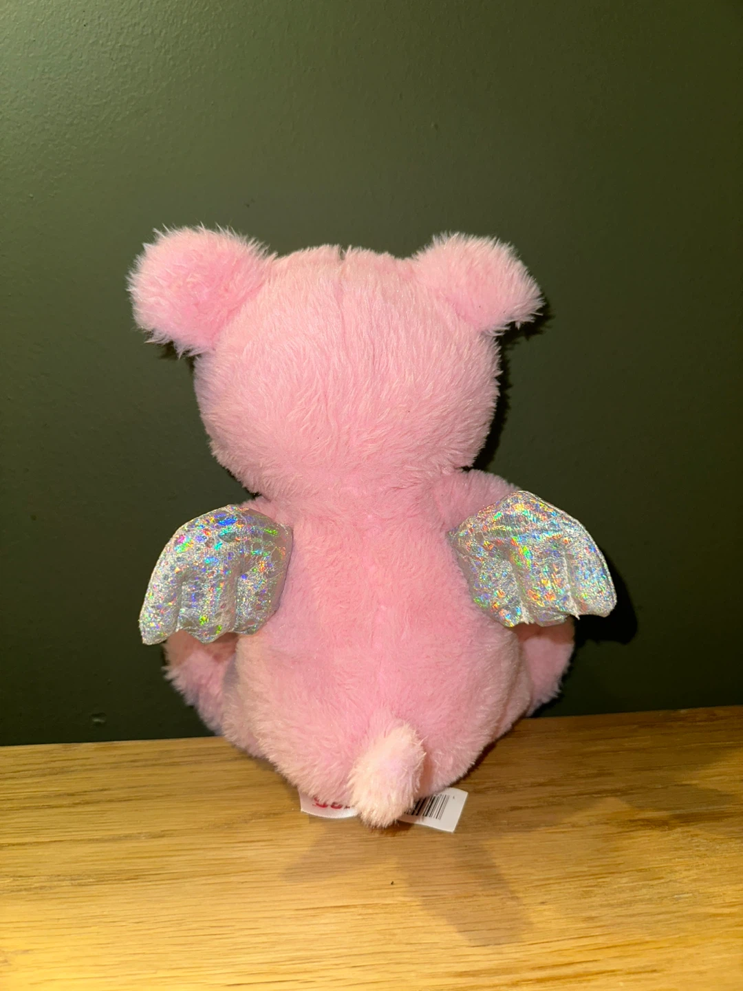 Pink Plush Pig Toy with Angel Wings - photo 3