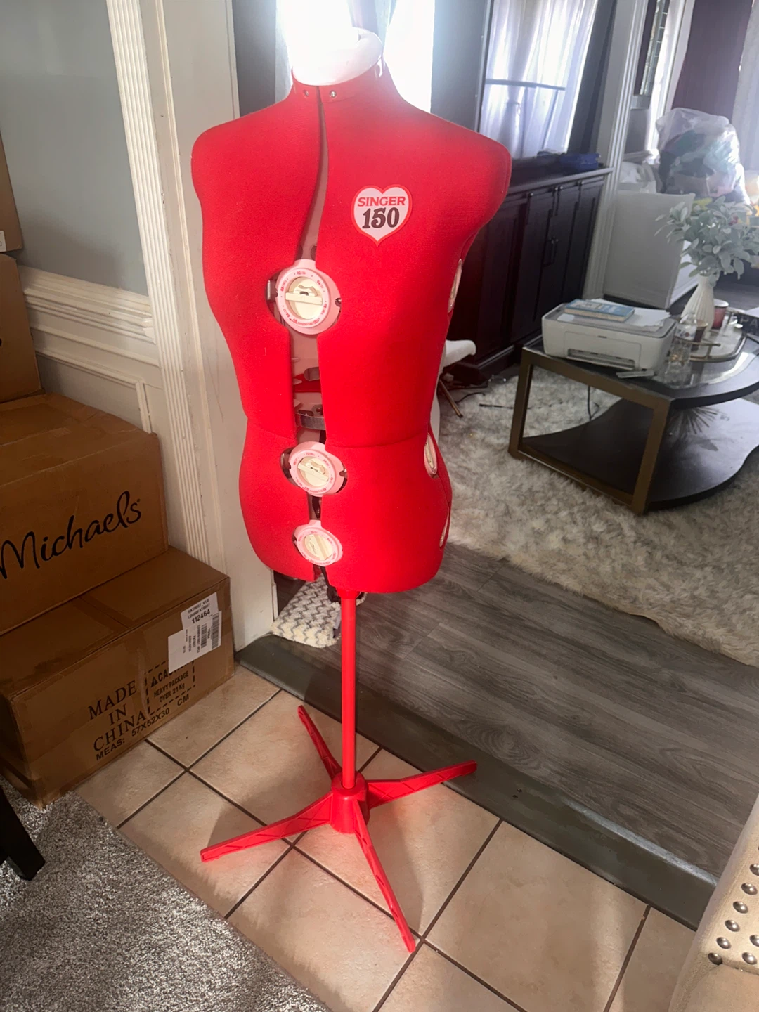 Singer Adjustable Dress Form - Red - photo 3