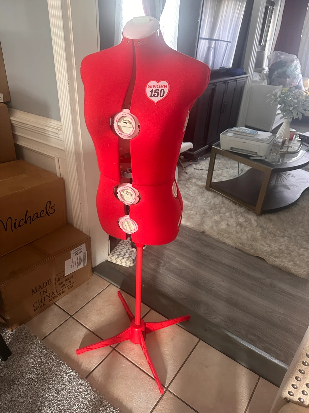 Singer Adjustable Dress Form - Red - photo 2