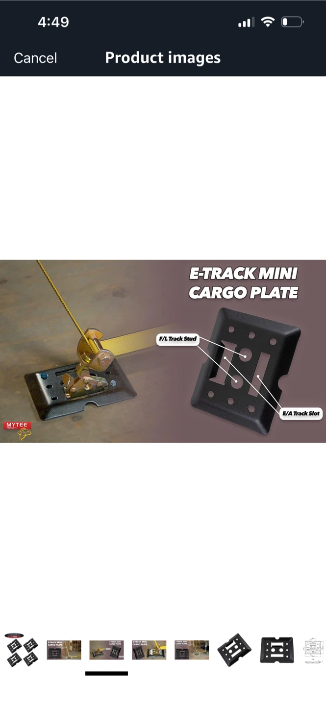 Mytee E-Track Mini Cargo Plates (4 Pack)