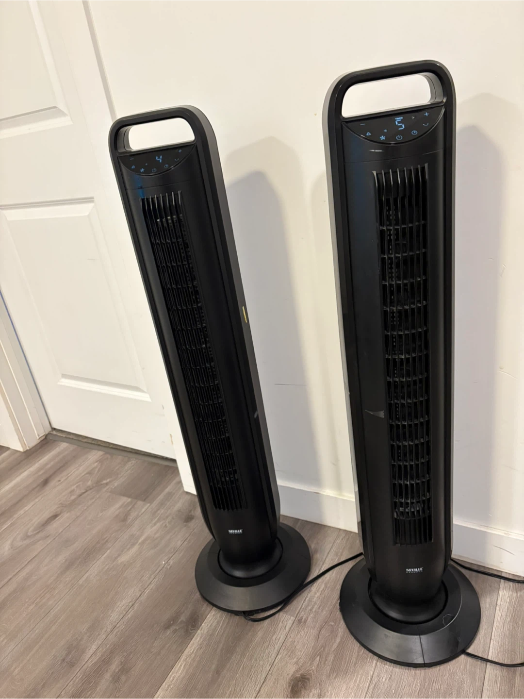 Seville Classics Black Tower Fans (2-Pack) - photo 2