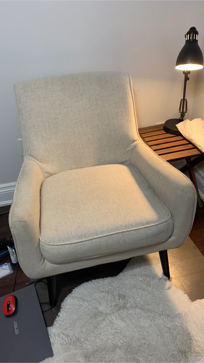 Cream Accent Armchair - photo 2