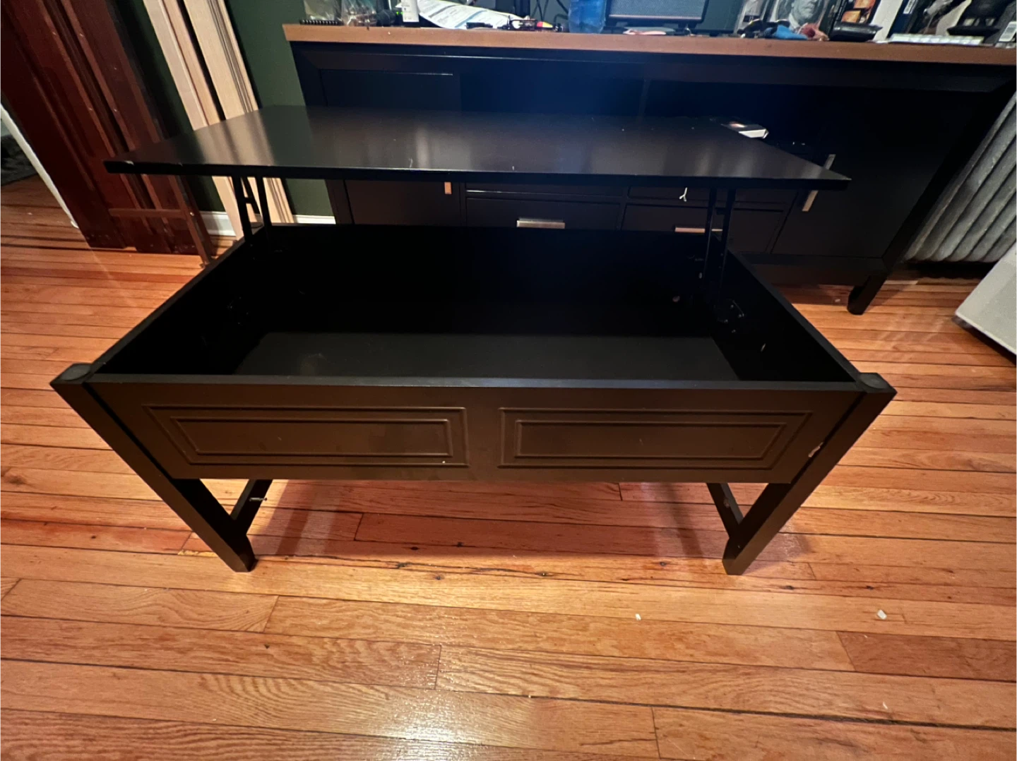 Black Lift Top Coffee Table - photo 2