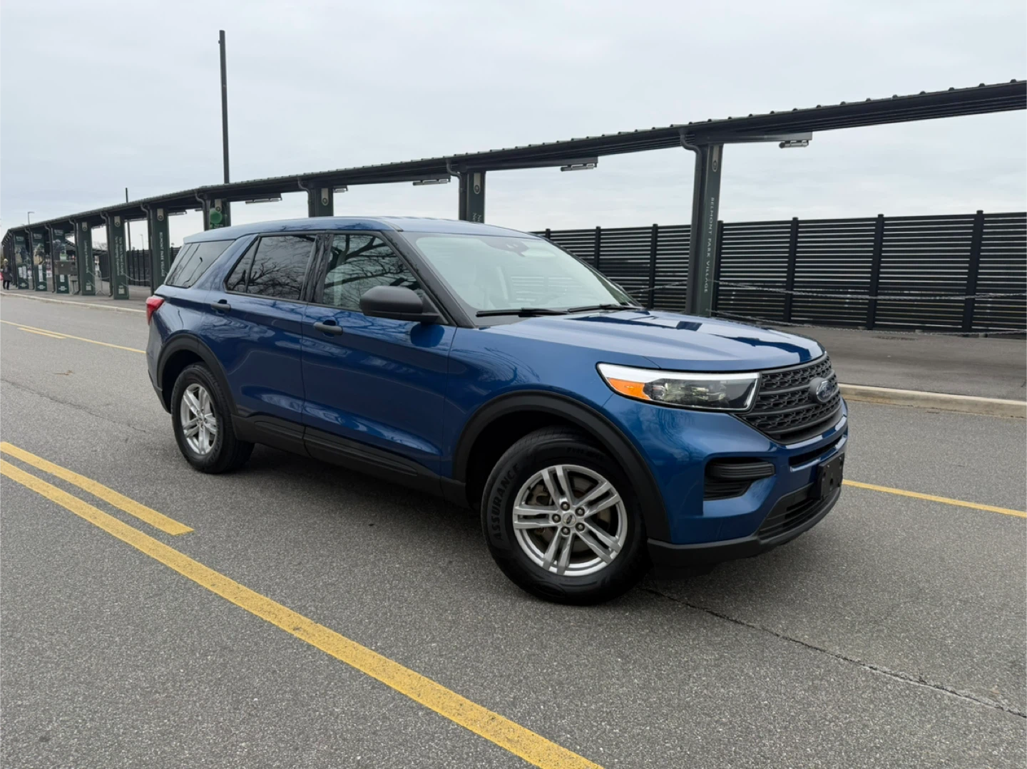 Blue Ford Explorer SUV 2023