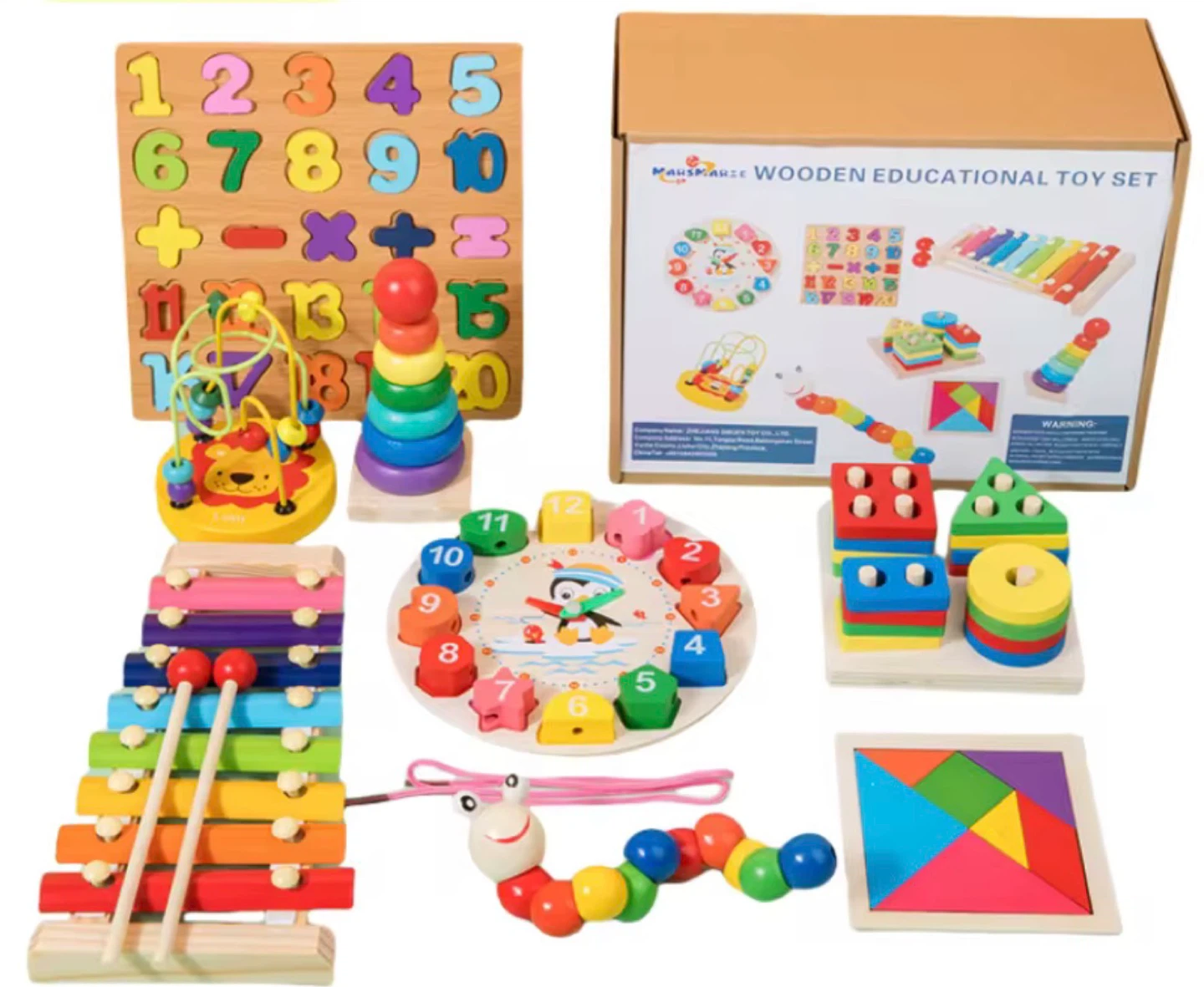 Maus + Raze Wooden Educational Toy Set - 7 Piece - photo 2