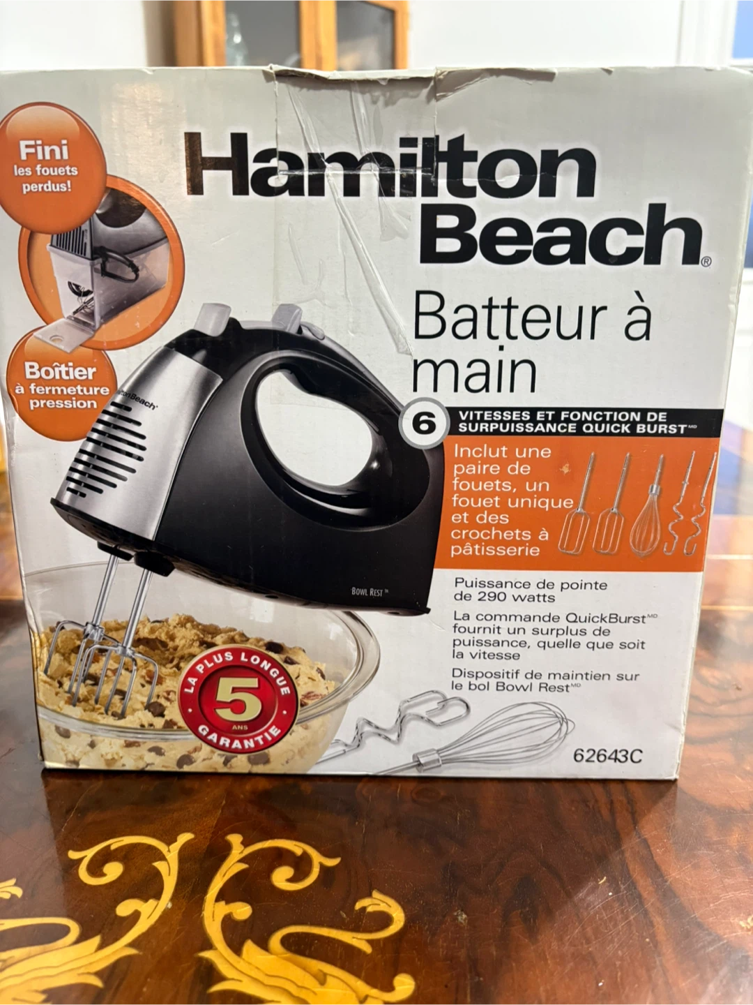 Hamilton Beach Hand Mixer with 6 Speeds and Quick Burst - photo 2